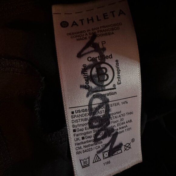 Athleta Brooklyn Mid Rise Ankle Pant Black size 6P - Picture 7 of 7